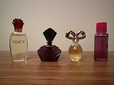 Set Of 4 VTG Perfume Minis. Curve Design Liz Taylor Passion & White Diamonds • $21