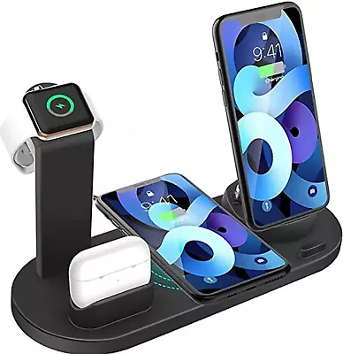 6 In 1 Multi Function Charging Dock Phone Charger Stand - Iphone Compatible • £22.95