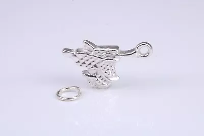 Horse Saddle Charm Made From Solid Sterling Silver • £14.95