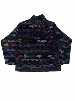 Vintage Patagonia 1/4 Zip Fleece  Aztec Bird USA Size XL • $222