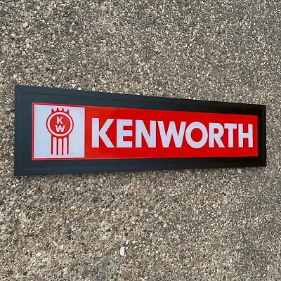 Kenworth Truck Emblem Led Illuminated Light Up Garage Sign W900 T680 K100 T880  • $164.53