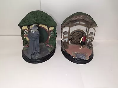 Lord Of The Rings No Admittance Bookends Gandalf & Bag End  - L7 ** NO BOX • $182.29