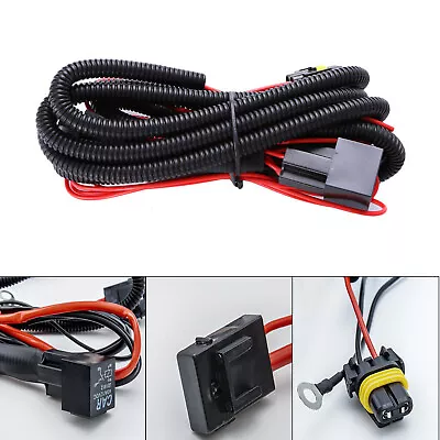 9005 9006 Relay Wiring Harness For Connector Cord Cable Add-On LED Fog Light DRL • $10.99