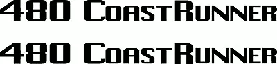 $25 • Buy  Quintrex 480 COASTRUNNER Fishing Boat Sticker Decal Marine Set Of 2