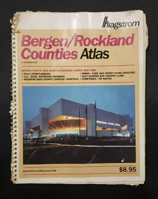 Hagstrom Bergen/ Rockland Counties Atlas Fourth Edition 1982 • $8.88