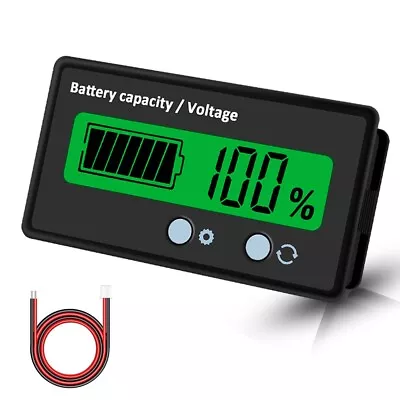 DC 12V 24V 36V 48V 60V 72V 84V Battery Capacity Voltage Indicator Battery Gauge • $9.99