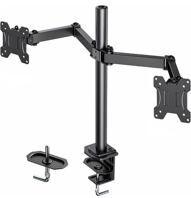 $33.99 • Buy HUANUO Dual Monitor Arms Desk Mount For 13 To 27 Inch Heavy Duty Fully Adjust...