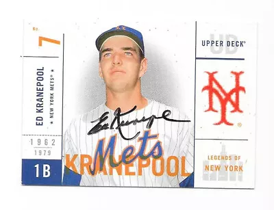 Ed Kranepool 2001 Upper Deck Legends Autographed Signed # 67 New York Mets • $12