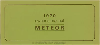 1970 Mercury Meteor Owner Manual Rideau Montcalm LeMoyn • $29
