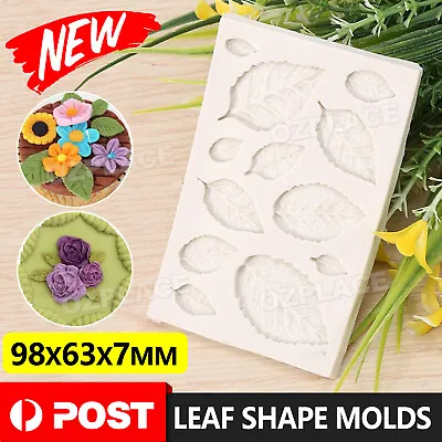 $6.85 • Buy Leaf Shape Silicone Fondant Mould Cake Dessert Decor Fan Leaf Chocolate Mold AU