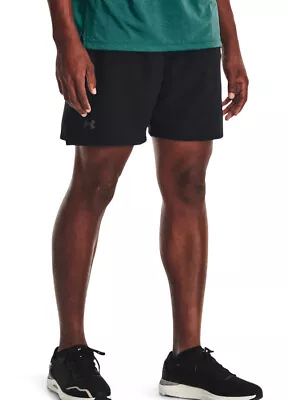 Under Armour 1376508 UA Men's LAUNCH ELITE 7-inch Black Running Gym Shorts NWT • $15