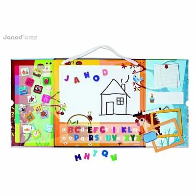 £29.99 • Buy Triptik 2 In 1 Magnetic Board Whiteboard Clock Planner Janod  5+ Educational Toy