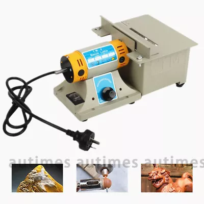 Mini Table Saw 10000RPM Gem Jewelry Rock Polishing Buffer Bench Lathe Grinder • $149