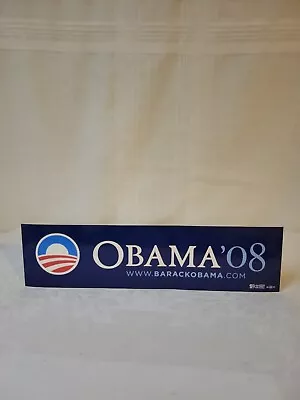 Barack Obama For President 2008 Presidential Campaign Bumper Sticker • $10