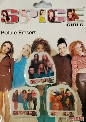 £7.99 • Buy Spice Girls Official Merchandise Picture Erasers.Item No 039/510.Still Sealed.