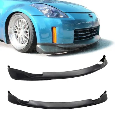 [SASA] Fit For 06-09 Nissan 350Z Z33 JDM KS King PU Front Bumper Lip Splitter • $82.99