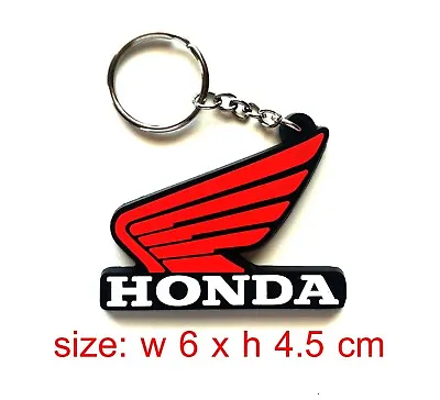 Rubber Honda Red Wing Keychain Key Ring Motorcycle Car Bike Racing Moto GP Gift • $3.50