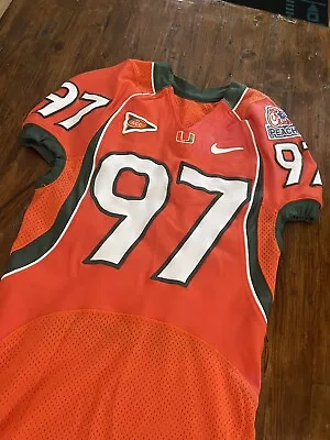 Miami Hurricanes 2005 Bowl Game Used #97  Anderson Jersey • $399