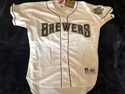 MILWAUKEE BREWERS Jerseys! #BASEBALL AUTHENTIC RUSSELL SIZE 48 1996 YEAR • $1012.22