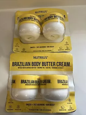 Nutrius Brazilian Body Butter Cream - 2 Pack Free Shipping  NIB SEALED • $29.95