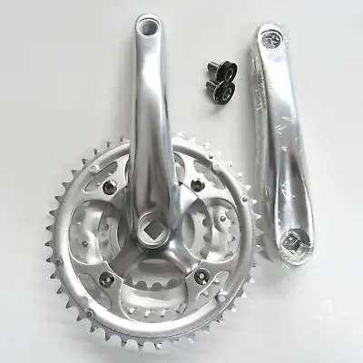  Bicycle Crank Set Silver Triple 22 / 32  / 42T 170 Mm  104/64 Bcd • $54.99