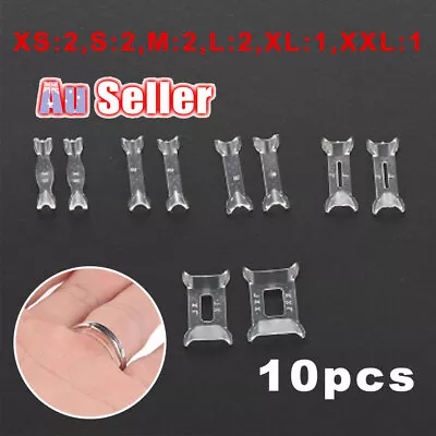 10PCS Reducer Resizing Invisible Tightener Adjuster Pad Ring Size Anti-allergic • $6.99