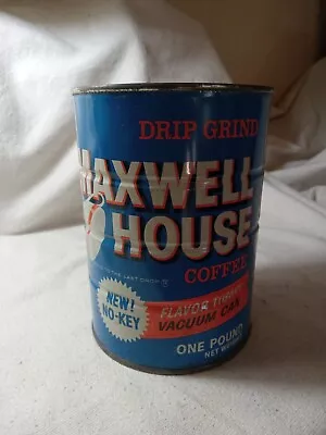 Vintage Maxwell House Drip Grind 1 Pound Coffee Tin Can No Lid (R323) • $10.99