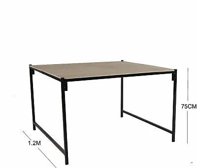 1.2M (4') Wide 1.2M - 1.8M Long Steel Framed Strong Portable Market Stall Table  • £134.45