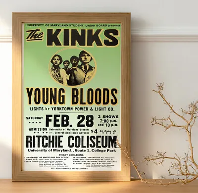 £8.99 • Buy The Kinks :  Live King Size Tour Concert Poster 36 X24  : Various Available