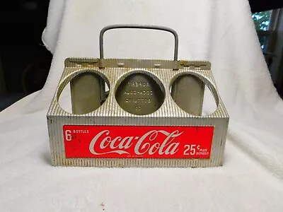 Vintage 1950's Coca-Cola Aluminum Metal 6-Pack Bottle Carrier Drink Holder  • $29.99