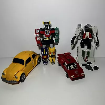 Transformers Lot Of 4 Wheeljack Voltron LionWHEELJACK Transformers G1 80s AsIs • $95