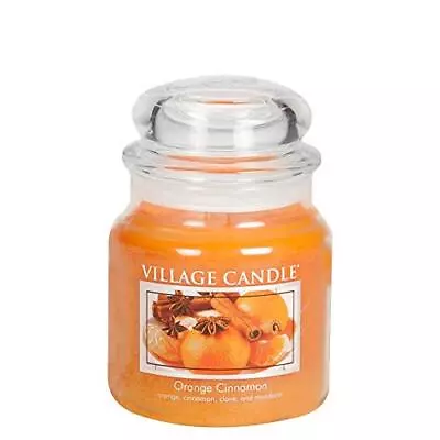 Orange Cinnamon 16 Oz Glass Jar Scented Candle Medium • $27.82