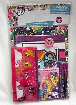 My Little Pony 11pc Stationary Character PencilPenNote PadRulerEraser-New! • $49.99