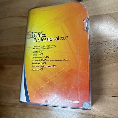 Microsoft Office Professional  2007   Word Excel Publisher Outlook Used • $49.99