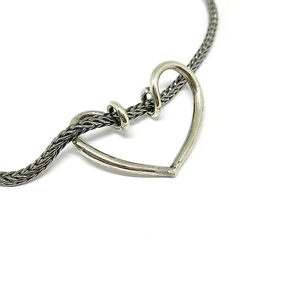 Genuine Trollbeads Romance Pendant Heart 925 LAA Sterling Silver For Necklace • $126.33