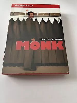 Monk - Complete Fourth Season 4 (DVD 2006 4-Disc Set) NEW • $2.80