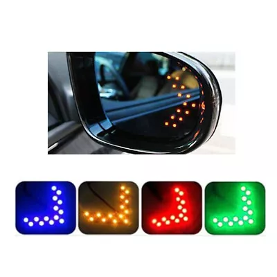 2 Pcs Car Side Rear View Mirror Turn Signal Lights Accessories 14-SMD LED Lamps • $10.38