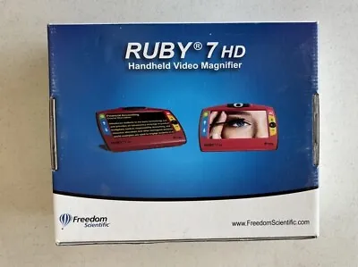 Ruby 7 HD Freedom Scientific Viewer Magnifier Box And Contents ONLY • $15
