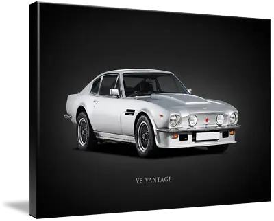 Canvas Art - V8 Vantage Minimal Modern Classic Car Art 3 Sizes • $135.99