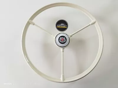 Vintage Steering Wheel For Vw Split Bus In Ivory Color With Bremen Horn Button • $550