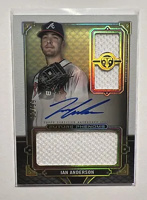 2022 Topps Triple Threads Rookie And Future Phenom Relics /99 Ian Anderson Auto • $19.99