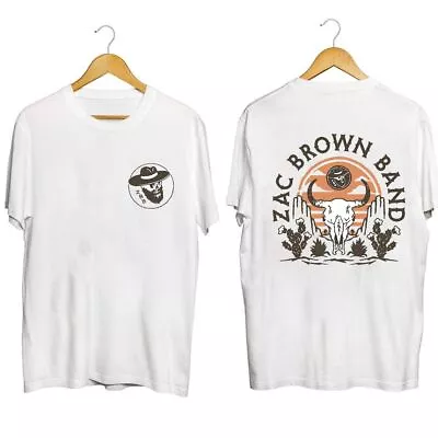 Zac Brown Band The Fire Tour 2023 Country Music T-Shirt White NP1392 • $7.85