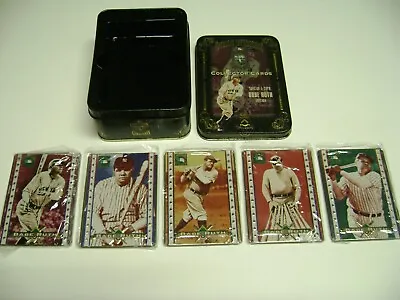 1994 Metallic Impressions Cooperstown Collection5 METAL Card BABE RUTH SET+T IN • $28.95