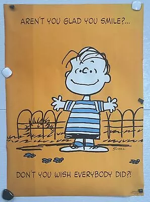 Rare Vintage 1958 Peanuts Charlie Brown Charles Schultz Lithograph Print Poster • $99.99