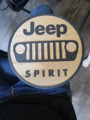 NEW 12” Jeep Spirit Wood Hanging Sign Officially Licensed Product • $16.98