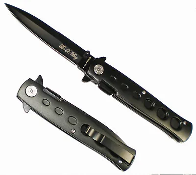 ALL BLACK MILANO   Blade Assisted Open  POCKET KNIFE  Assisted Opening • $9.88