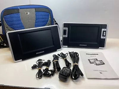 Sylvania SDVD8732 Portable DVD Player 7  Dual Screen Car Headrest Monitors • $39.99