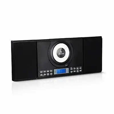 Bluetooth Stereo System CD Player USB Wall Mountable FM Radio 20W Remote Black • £76.99