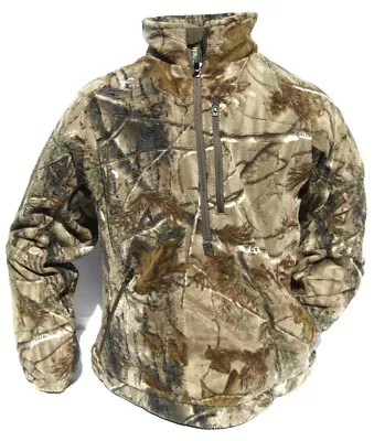 Cabela's Dimension Fleece 1/4 Zip WindShear Scent Hunting Pullover Jacket M • $65