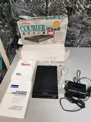 £40 • Buy  Robotics  Courier External Business Data Modem UK V.32/ Bis With ASL